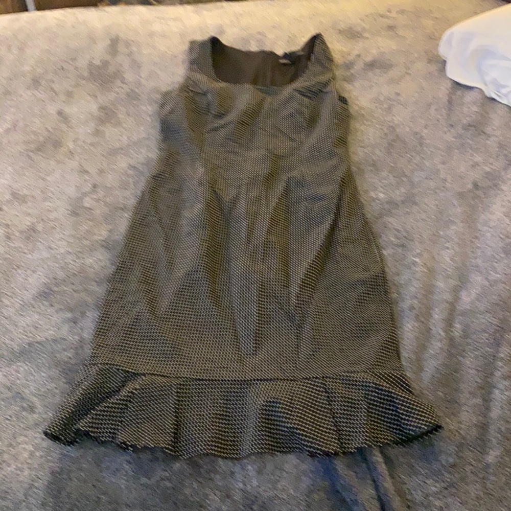 Dress with ruffle at bottom